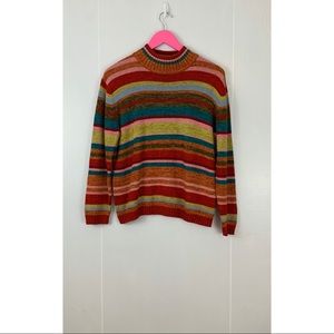 Tiara Medium Multicolored Striped Sweater